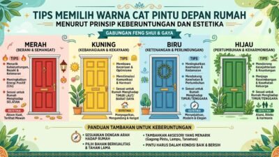 Tips Memilih Warna Cat Pintu Depan Rumah Menurut Prinsip Keberuntungan Dan Estetika