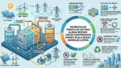 Keunggulan Teknologi Baterai Aliran Redoks Untuk Penyimpanan Energi Skala Besar Jaringan Listrik