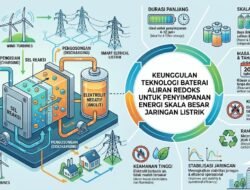 Keunggulan Teknologi Baterai Aliran Redoks Untuk Penyimpanan Energi Skala Besar Jaringan Listrik